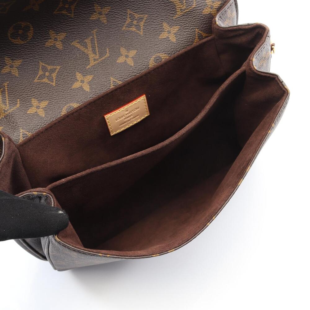 Louis Vuitton Pochette Metis Monogram Handbag Canvas Leather Brown - Picture 3 of 6